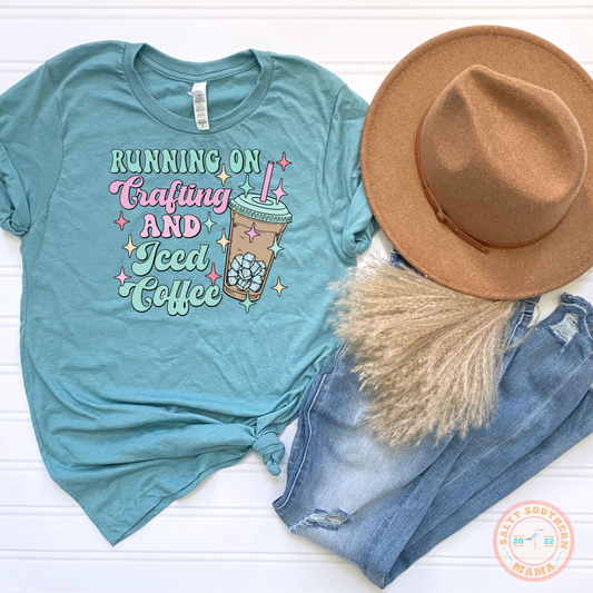 T-Shirt // Running on Crafting and Iced Coffee
